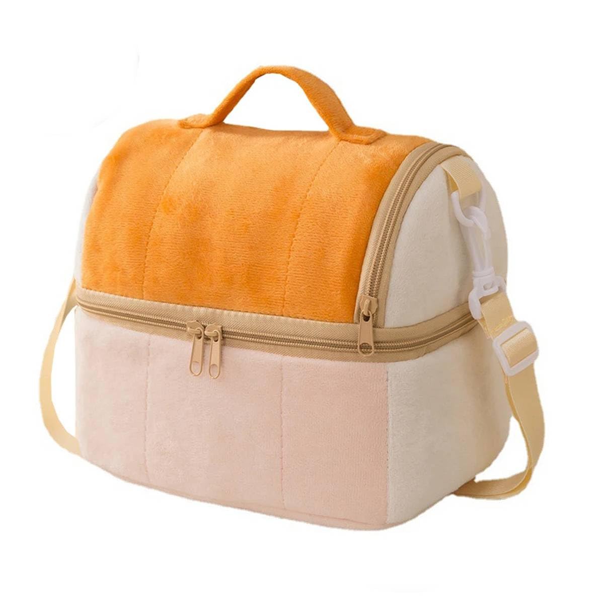 HASTHIP Large Lunch Bag Double Layer Thermal Insulation Lunch Bag Fashion Plush Bento Box Bag with Handle and Removable Shoulder Strap School Office Travel Camping Lunch Bag Bento Box Bag, 23x15x20cm HASTHIP Large Lunch Bag Double Layer Thermal Insulation Lunch Bag Fashion Plush Bento Box Bag with Handle and Removable Shoulder Strap School Office Travel Camping Lunch Bag Bento Box Bag, 23x15x20cm
